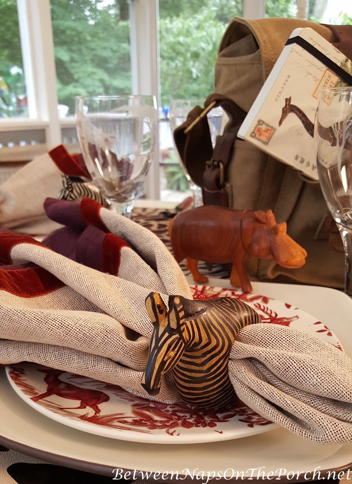 African Safari Animal Napkin Rings