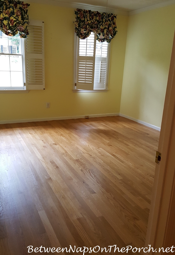 Hardwood Flooring After Install and One Coat of Poly