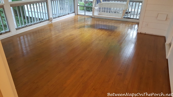 Hardwood Flooring Screened and Varnished