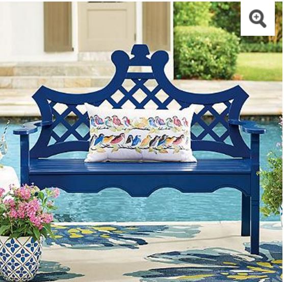 Luciana Bench in Blue