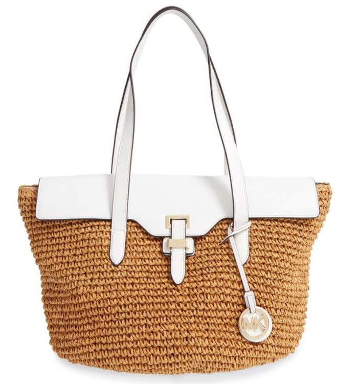 White Straw Handbag