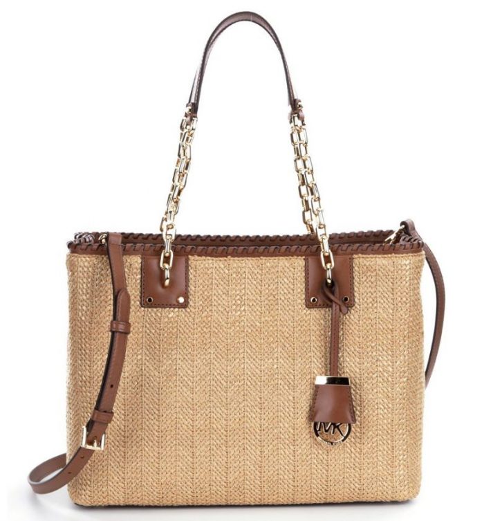 Michael kors hot sale straw handbags