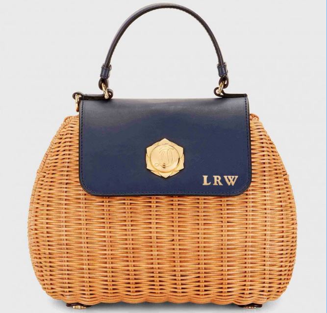 Monogrammed Draper James Overlook Straw Bag