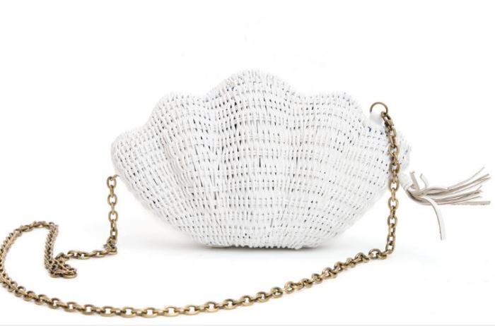 Shell Straw Clutch