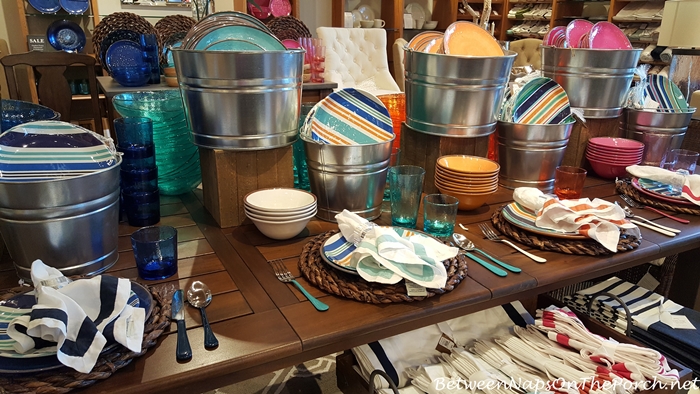 Summer Beach Themed Dinnerware, Pottery Barn 14