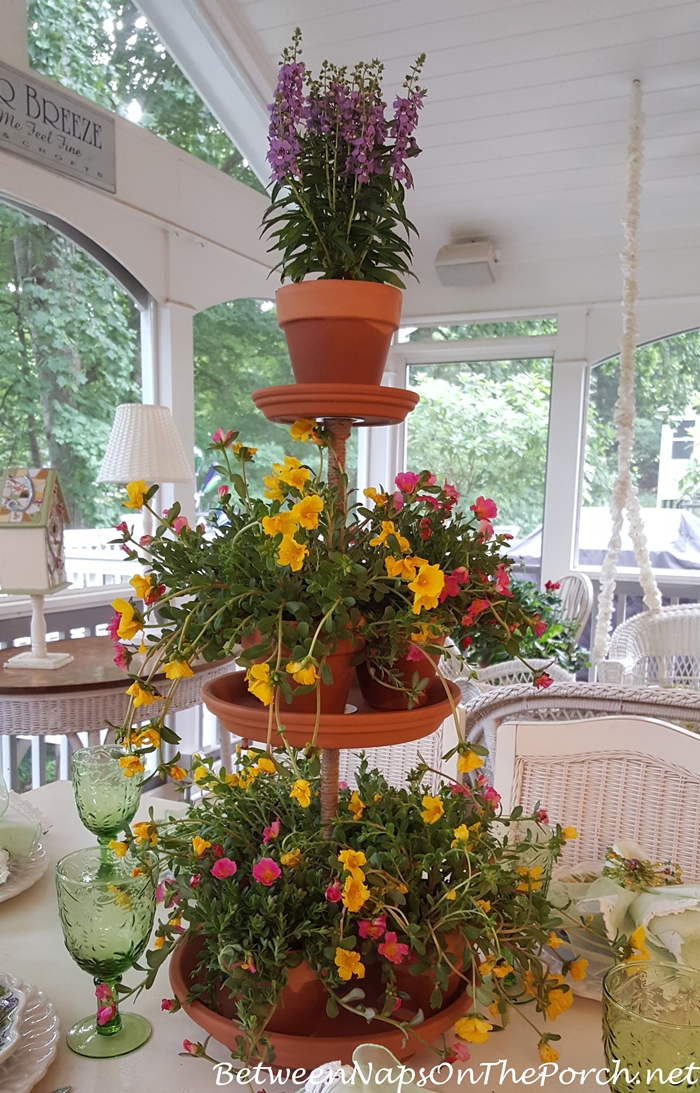 How To Make a Tiered Planter Plant Stand From Terra Cotta Saucers