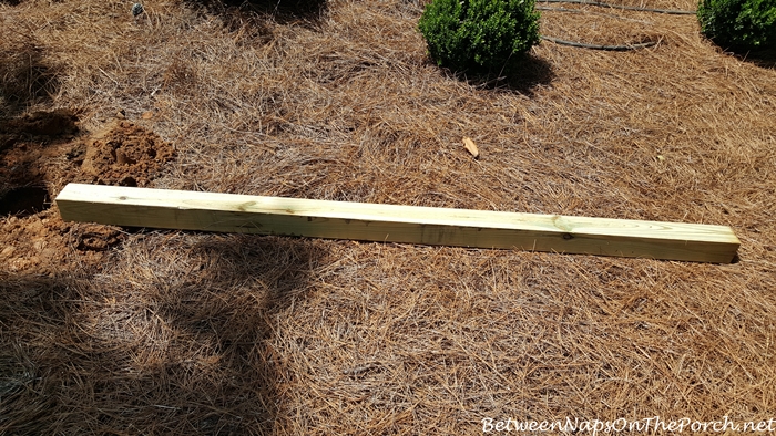 4 x 4 Pressure Treated Pole for Lazy Hill Bird House