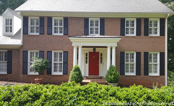 Before Photo, Landscaping with Boxwood Shrubs