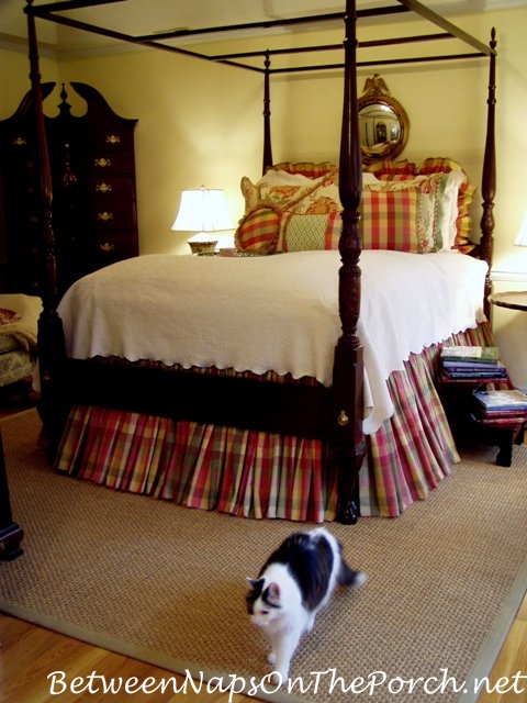 Master Bedroom with Sea Grass Rug and Summerton Bedding