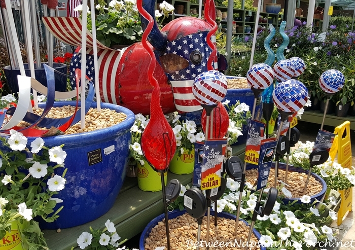 Patriotic Yard Art for Garden