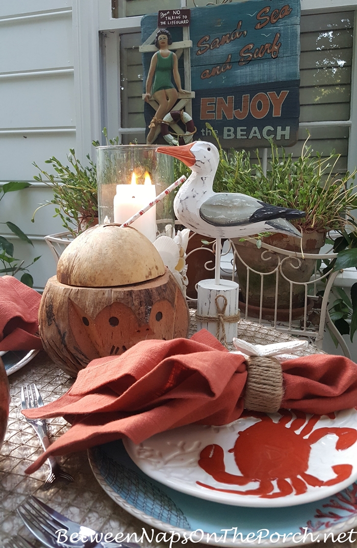 Nautical Beach Table for Two