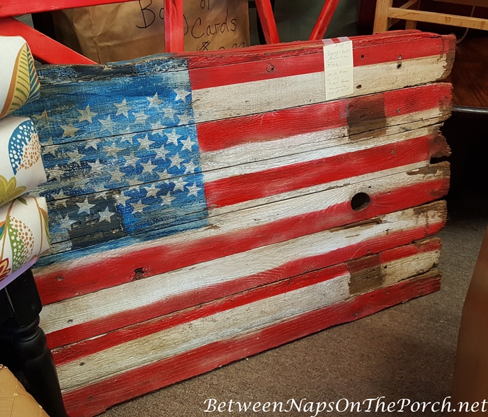 Rustic Flag Made from Old Boards