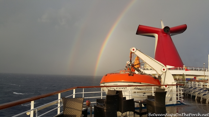 Two Rainbows seen out on the ocean on the way to Key West