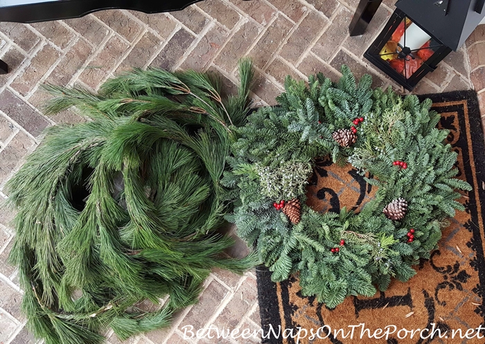 fresh-pine-garland-and-noble-fir-wreath