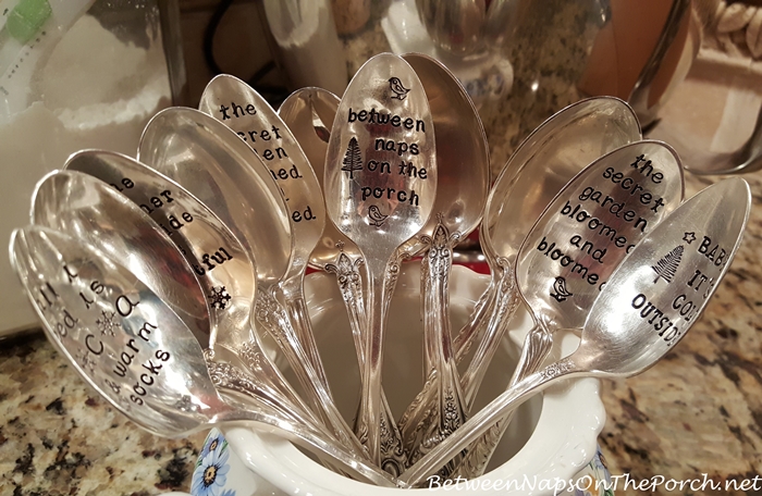 Adorable Spoons with Hand-stamped Sayings