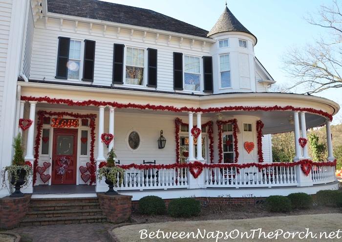 Valentine Decorations for Front Porch and Exterior