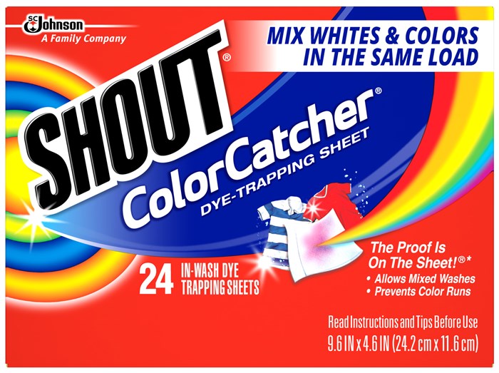 Shout Color Catcher Laundry Dye Trapping Sheet, 24 count per