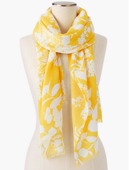 yellow summer scarf