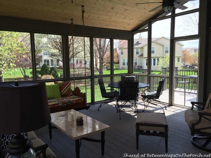 Screened Porch Addition Replaced Deck