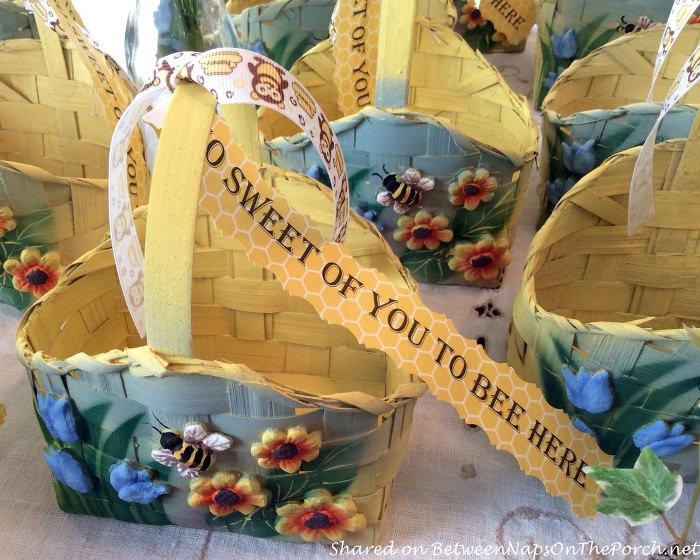 Bee Baskets for a Bee Themed Party