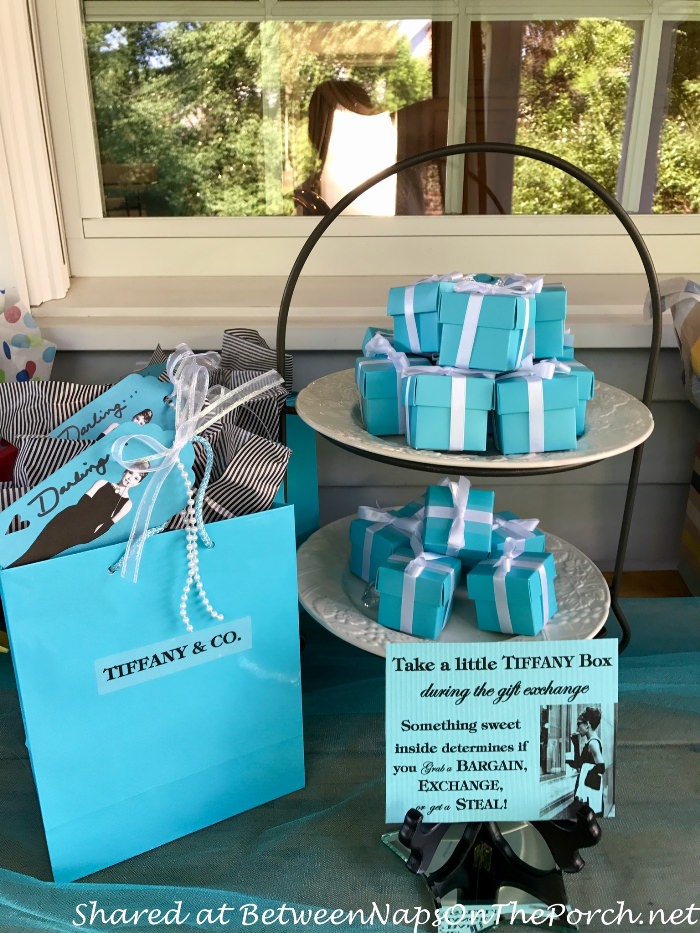 breakfast at tiffany's themed birthday party