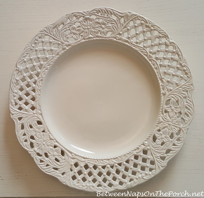 Ceramic Lattice Open-Pierced Charger Plate