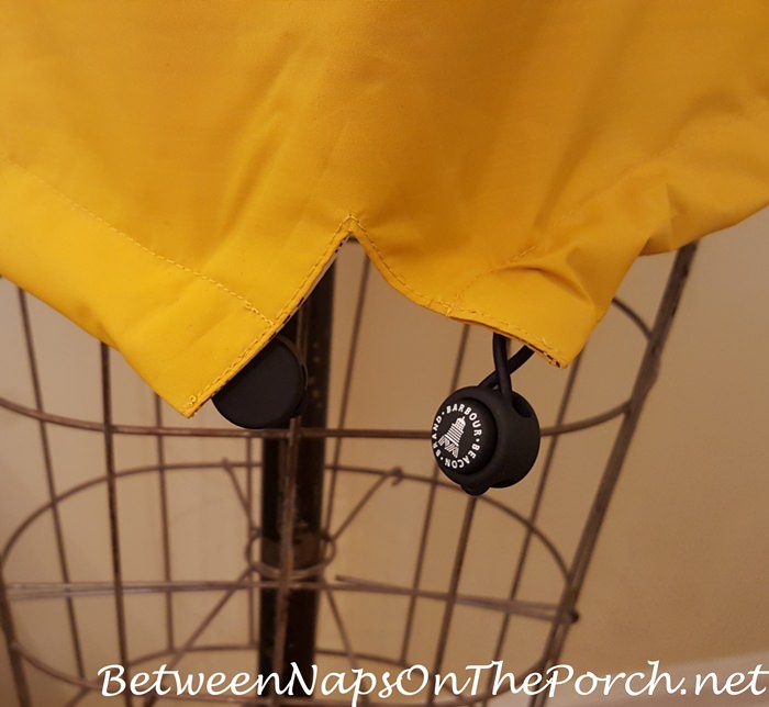 Barbour Trevose Yellow Jacket with Historic Fishtail Detail