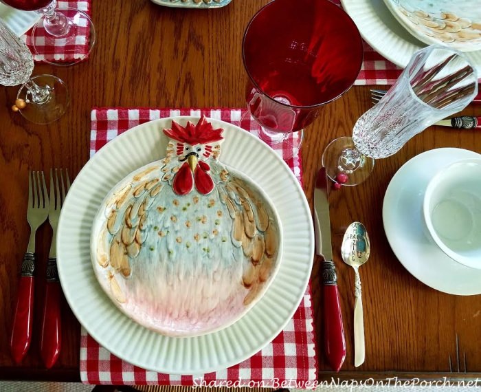 Figural Chicken Plate, Jacques Pepin