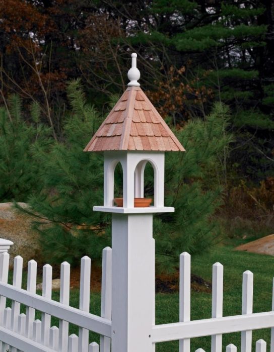 Lazy Hill Bird Feeder with Dish for Mealworms or Seed