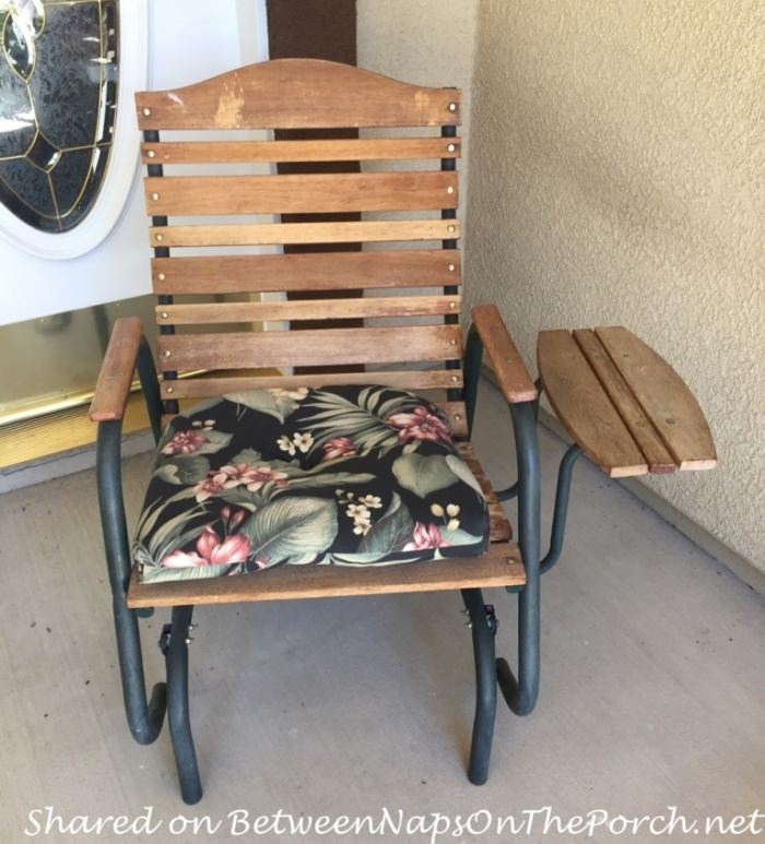 Summer Porch Makeover, Before Chair
