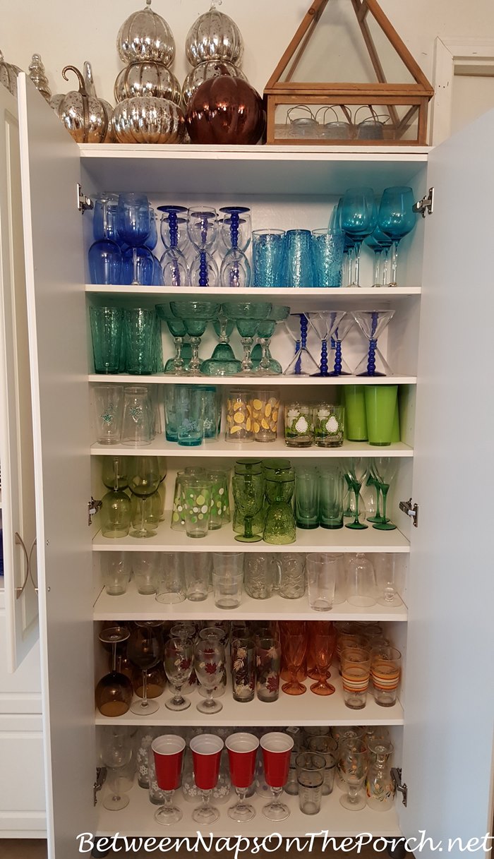 Cabinet Glassware Storage Ideas