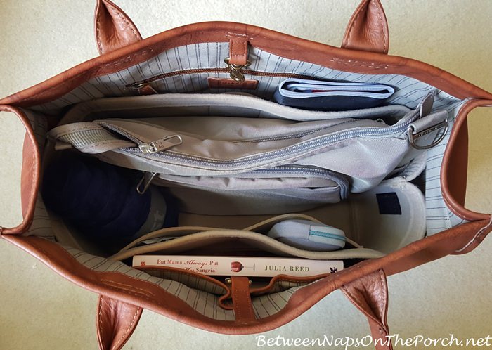 What fits inside a Frye Shopper Bag