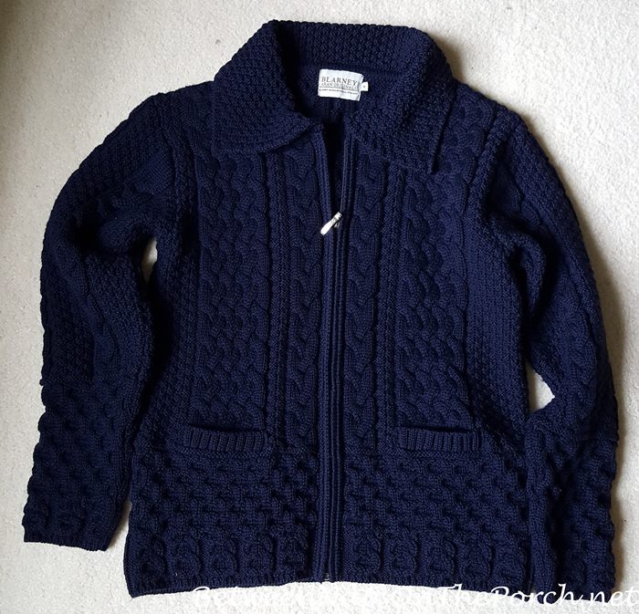 Blarney Mills Navy Sweater with Pockets