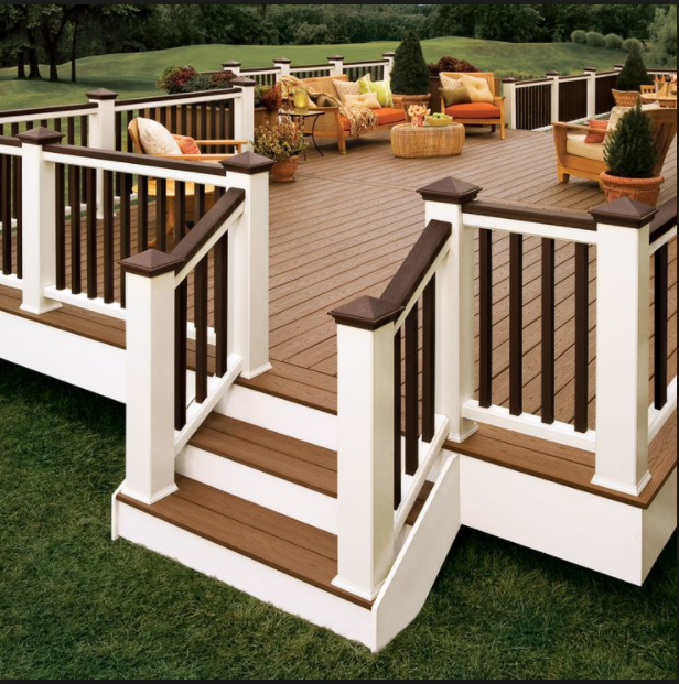 Paint Deck Rails Brown to Hide Dirt Between Cleanings