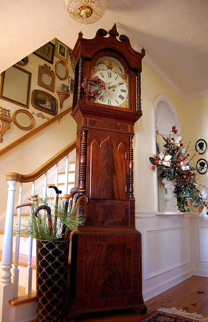 Entry Foyer, Grandfather Clock, Shell Niche