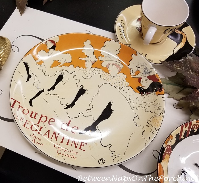 French Moulin Rouge, Sango Cabaret Dinner Plate