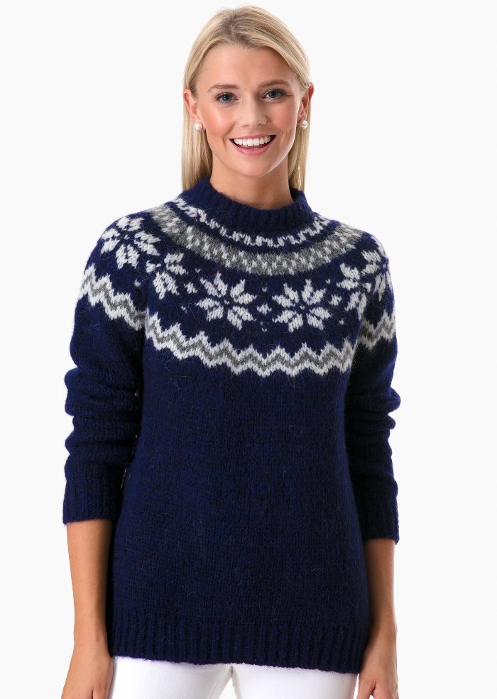 Barbour Fair Isle Sweater, Harriet Chunky Crew