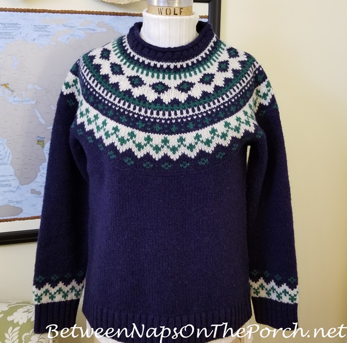 Fair Isle Sweater, L.L. Bean with Sundance Legends Ribbed Turtleneck