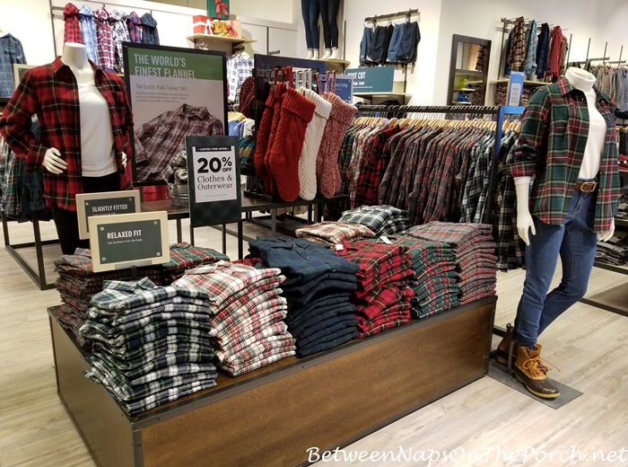 L.L. Bean Flannel Shirts, Christmas Stockings