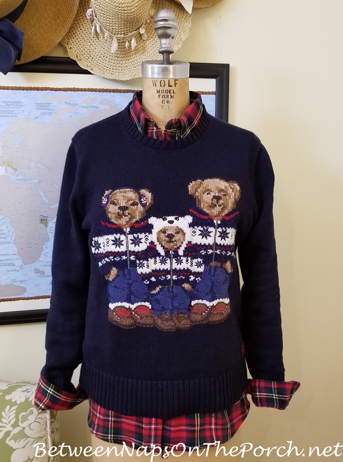 Ralph Lauren Polo Bear Sweater, Prince Charles Edward Tartan Flannel Shirt