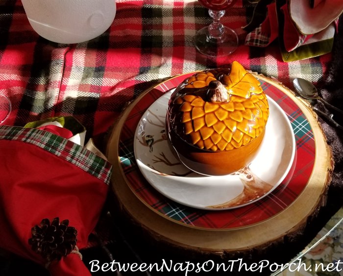 Acorn Tureens for Christmas Table