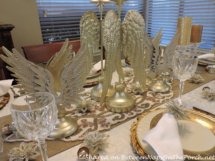 Angel-Themed Table Setting for Christmas