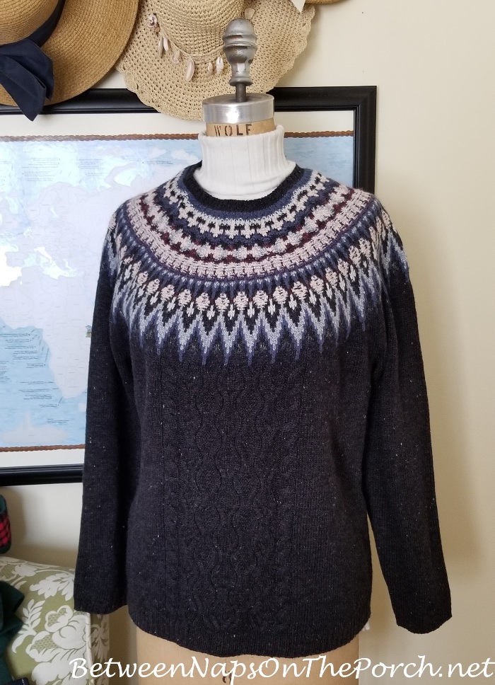 Blue Fair Isle Sweater