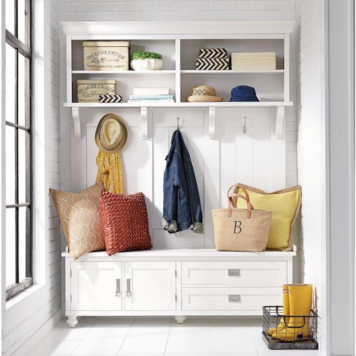 The Perfect Mudroom Hall Tree with Bench Drawers Cubbies