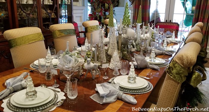 Decorate Chair Backs with Greenery and Ribbon