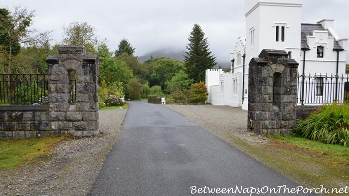Entrance to Ballynahinch Castle, Connemara, Co. Galway Ireland
