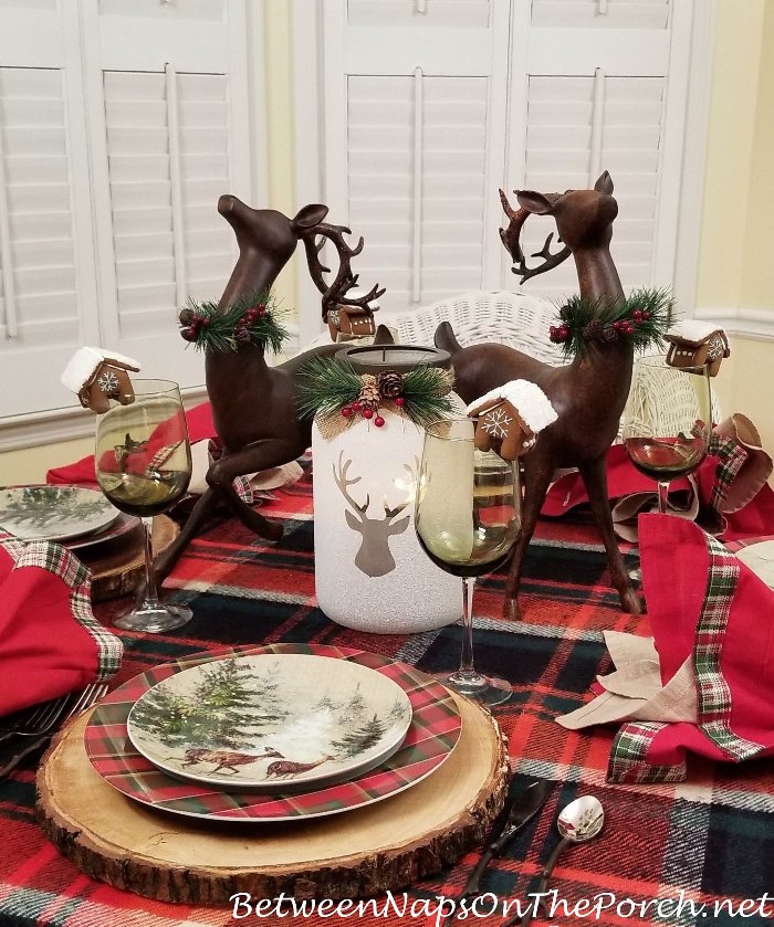 Woodland Deer Themed Table for Winter