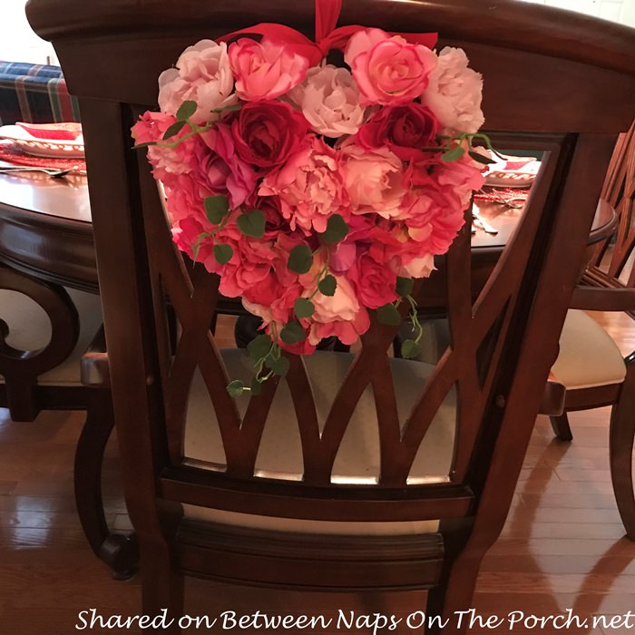 Chair Decorated for Valentine's Day