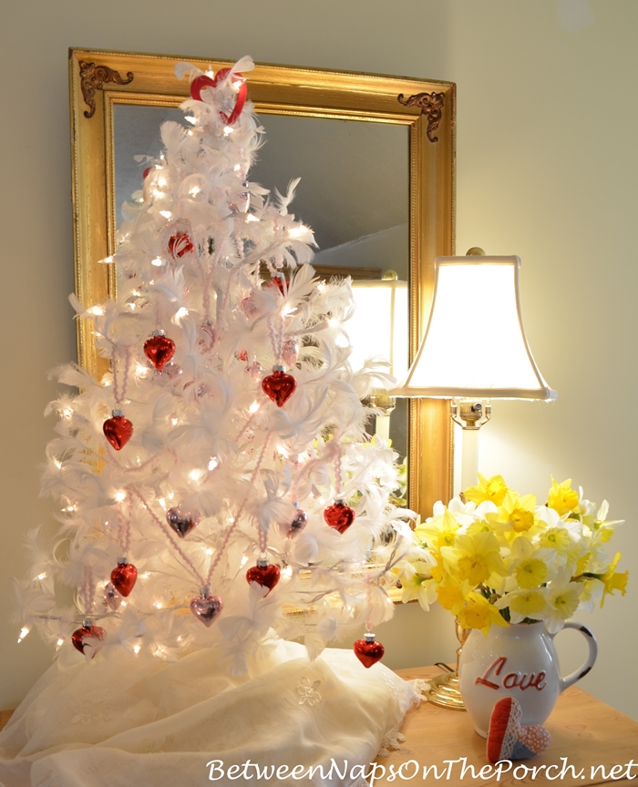 Valentine's Day Feather Tree