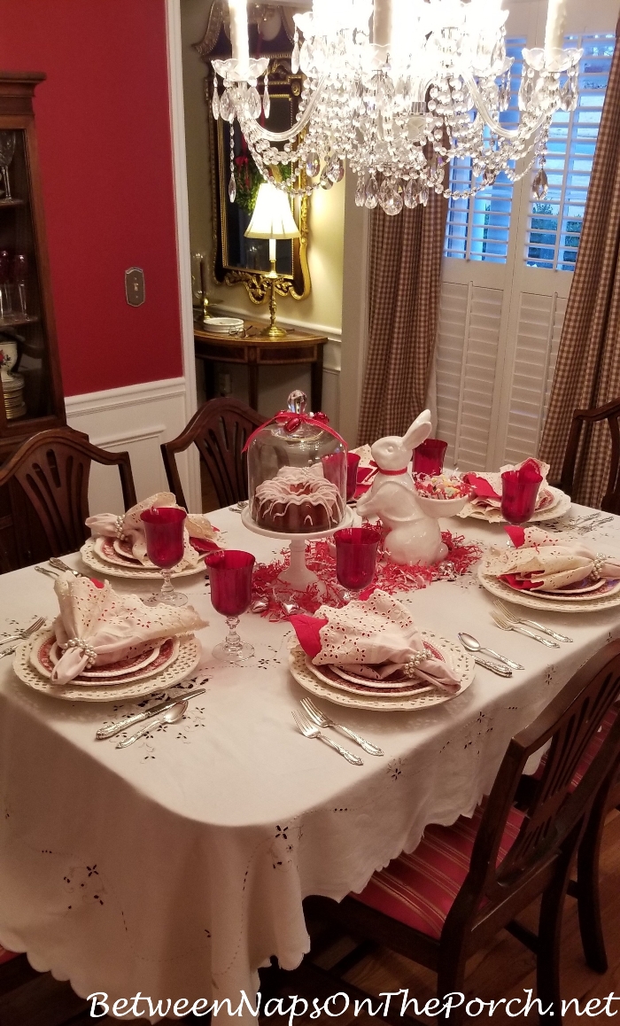 Valentine's Day Table Setting